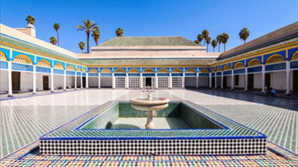 Beautiful Bahia Palace in Marrakech