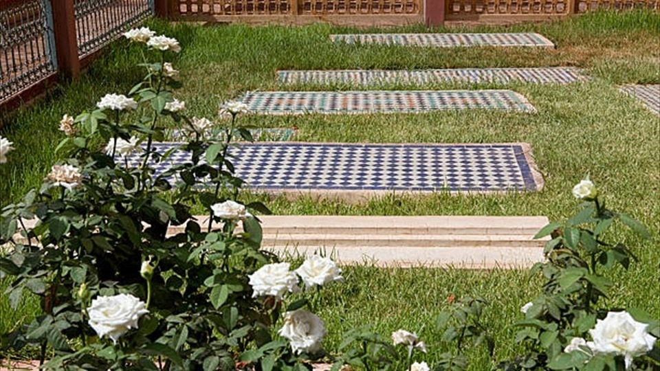 Saadian Tombs2, mosaic in Marrakech, Morocco 