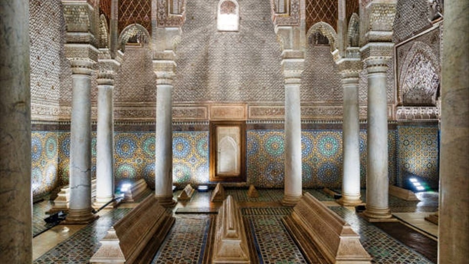 Saadian Tombs3, mosaic in Marrakech, Morocco 