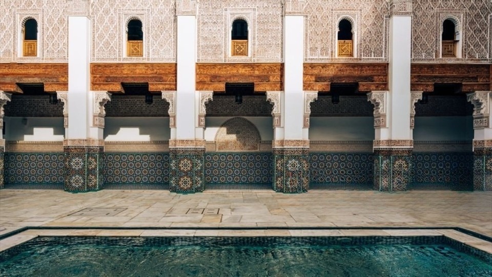 The Ben Youssef Medersa university in Marrakech, Morocco